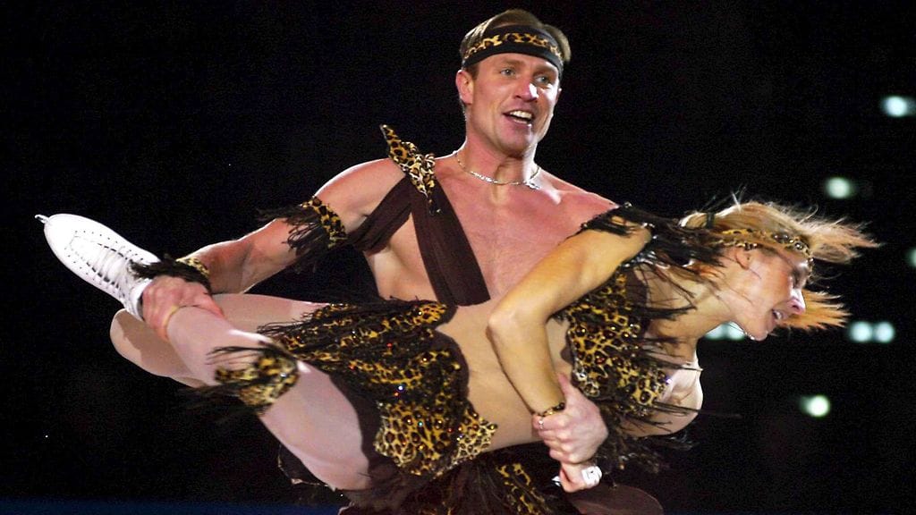 Roman Kostomarov voitti olympiakultaa Tatjana Navkan kanssa vuonna 2006.