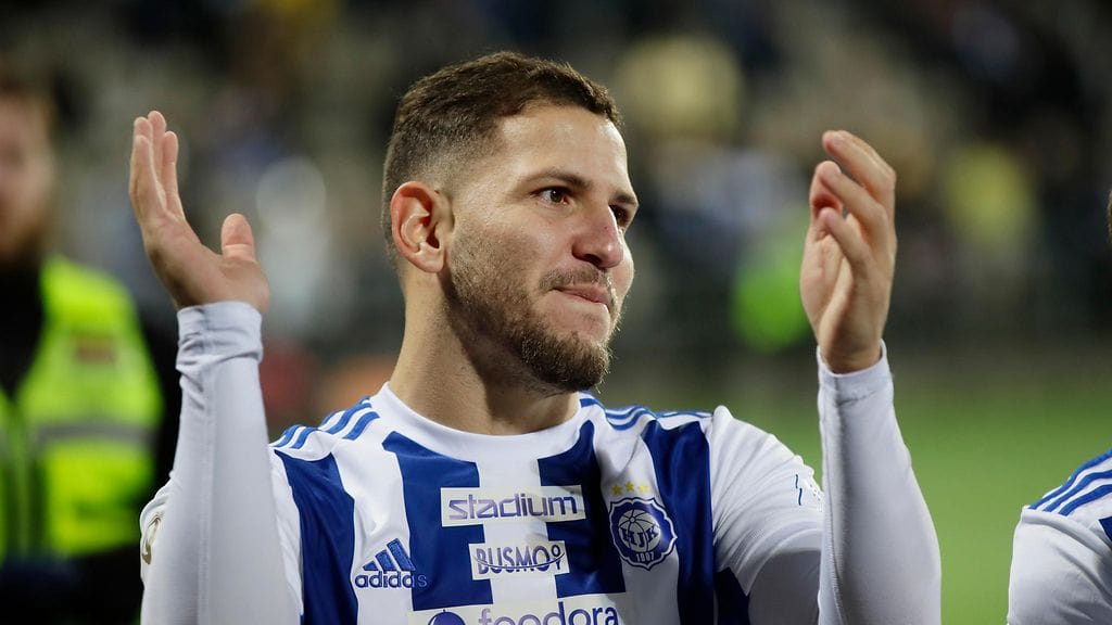 SJK:sta HJK:n riveihin siirtynyt Murilo pelasi helsinkiläisseurassa 33 ottelua.