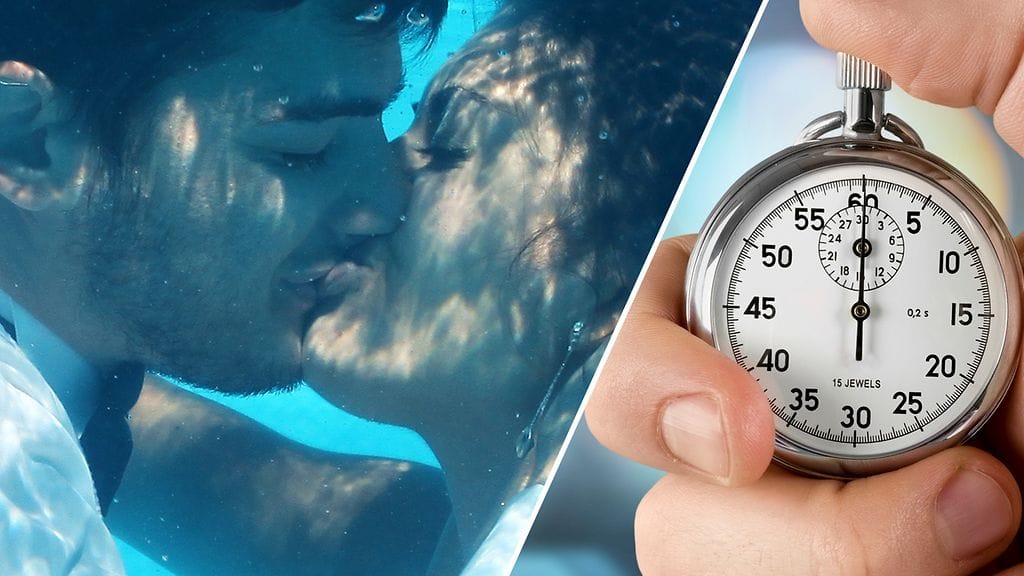 Kihlapari onnistui rikkomaan vedenalaisen suutelun ennätyksen. Kuvituskuva.