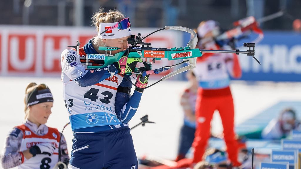 Suvi Minkkinen ampui kilpailun puhtaasti ja ylsi hienoon sijoitukseen.