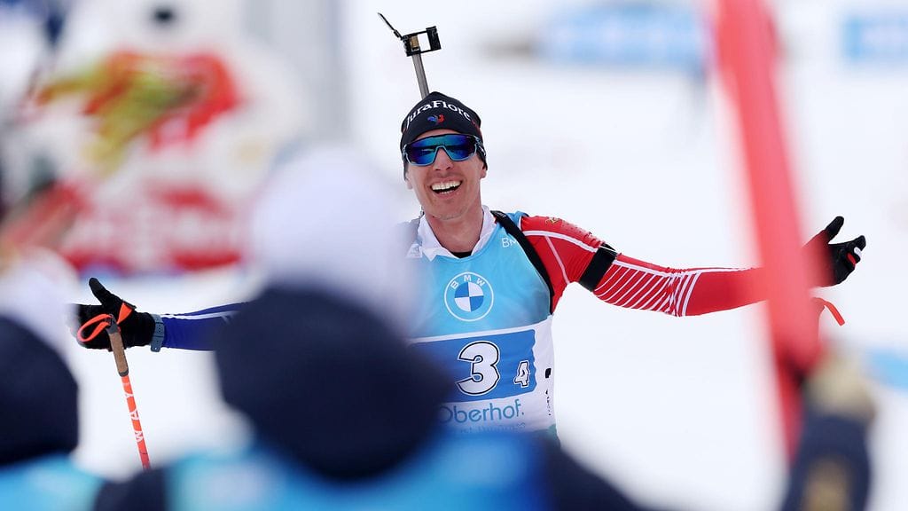 Quentin Fillon Maillet toi Ranskan maaliin mestarina.