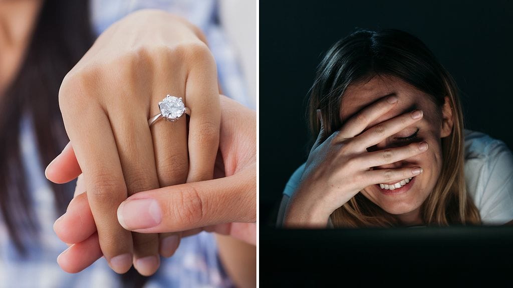 Kihlakuvaan jäi kiusallinen merkintä. Kuvituskuva.