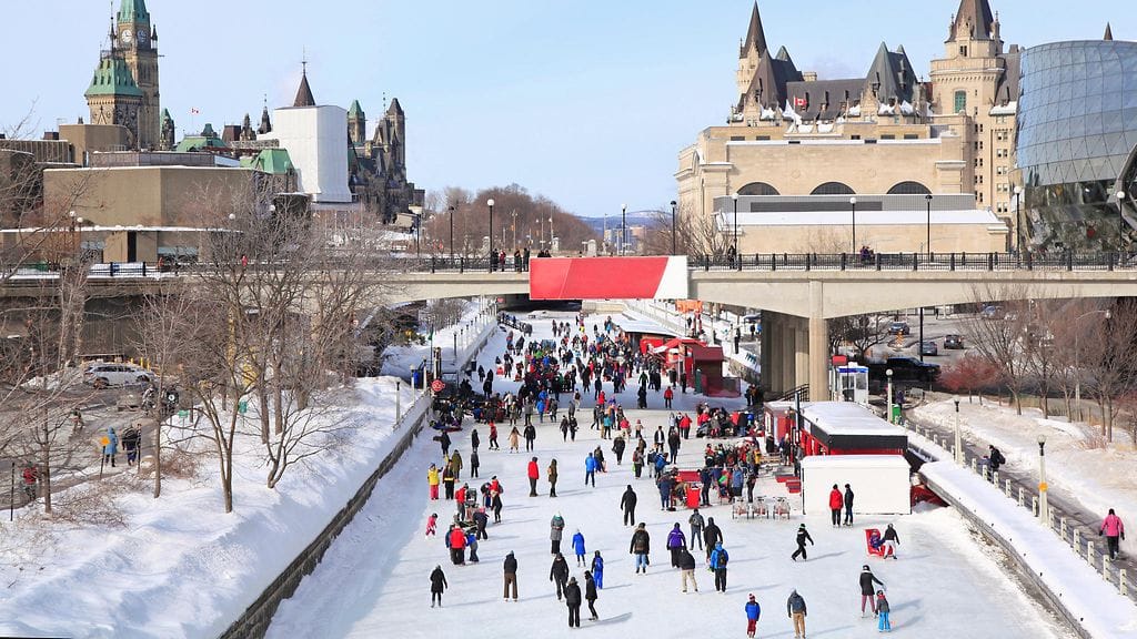 Tältä Rideaun kanavan luistinrata näytti vuonna 2019. KUVA: AOP