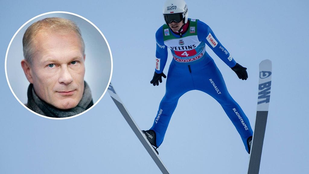 Mika Jukkara toimi välinekontrollerina mäkihypyssä.