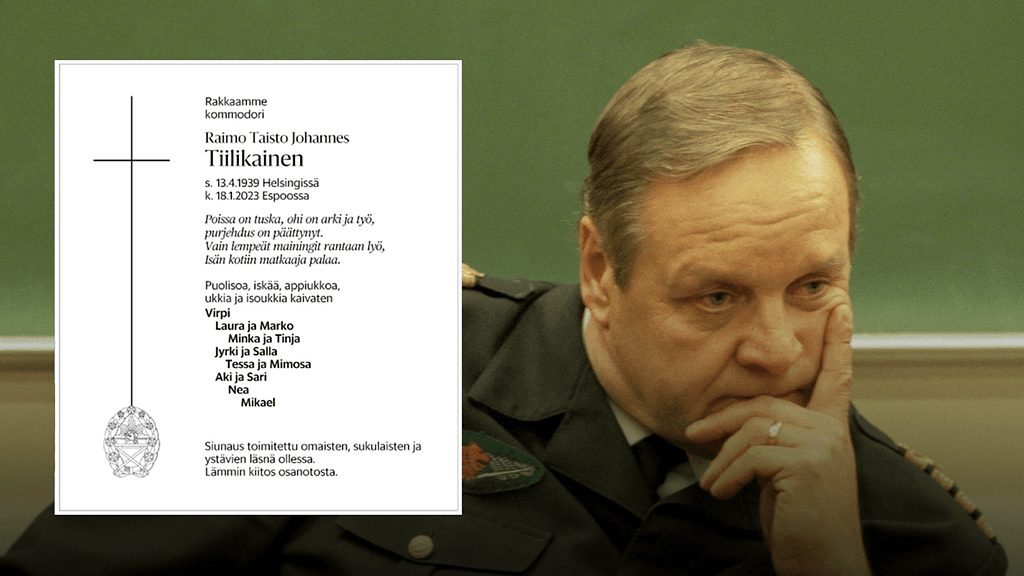 Tiilikainen Kuolinilmoitus