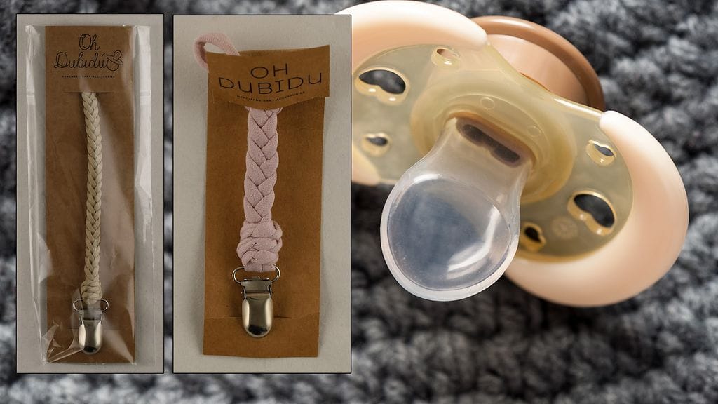 Takaisnvedettäviä tuttiketjuja ovat Natural (vanilla, vaaleanruskea) ja Cotton (lila).