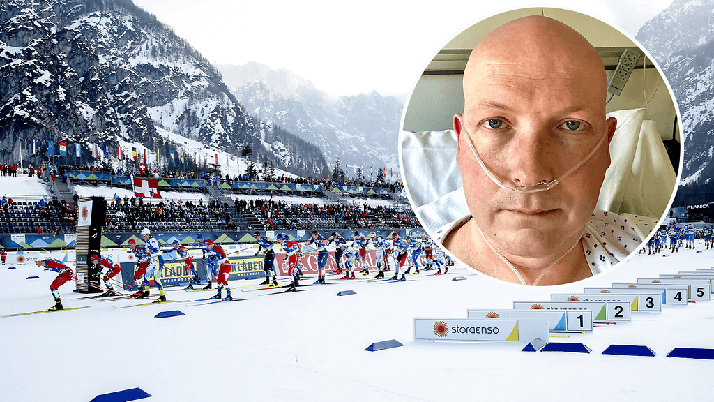 Norjalaistiedottaja Steinar Bjerkmann lyyhistyi Planican MM-hiihdoissa.