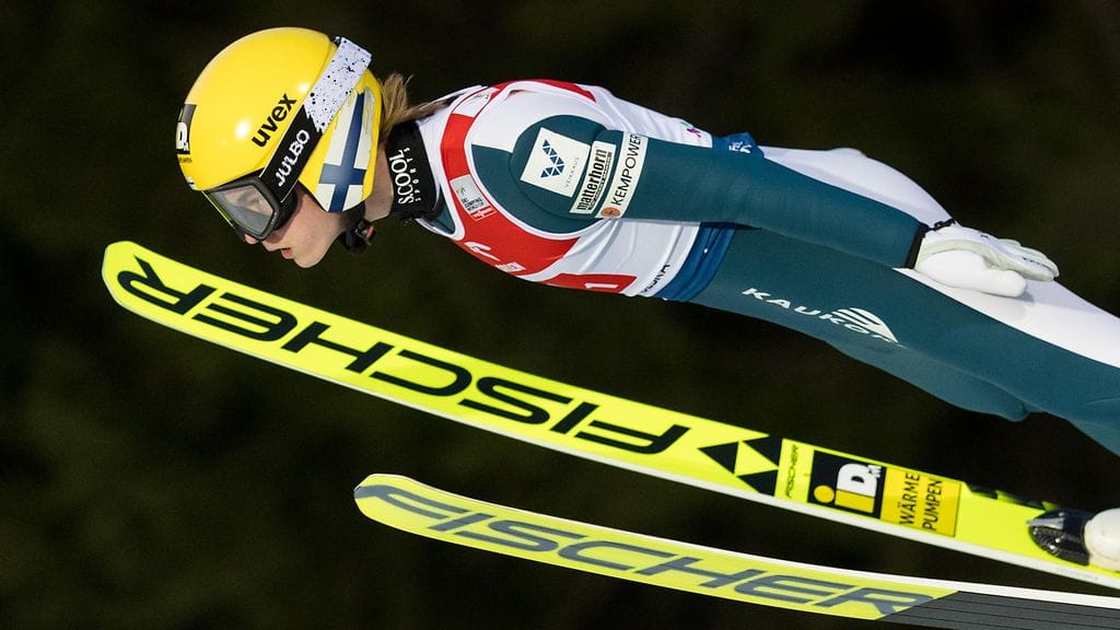 Vilho Palosaari oli ainoa Courchevelin mäkikisaan kelpuutettu suomalaishyppääjä.