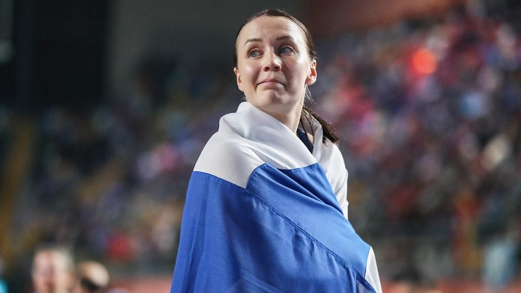 EM-kultamitalisti Reetta Hurske palasi Suomeen – tuoreen mestarin yöunet jäivät vähiin: "Ei kauheasti ole tullut"