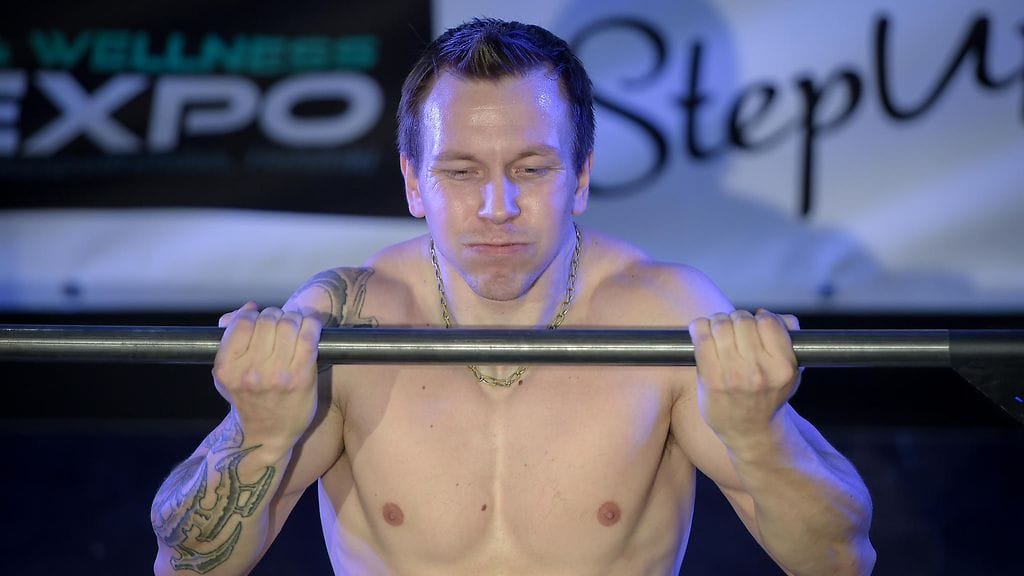 Joonas Mäkipelto (arkistokuvassa) ylsi 88 leukaan toistoleuanvedossa.