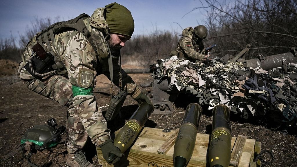 Ukrainalaisjoukkoja Bahmutin ympäristössä maaliskuussa 2023.