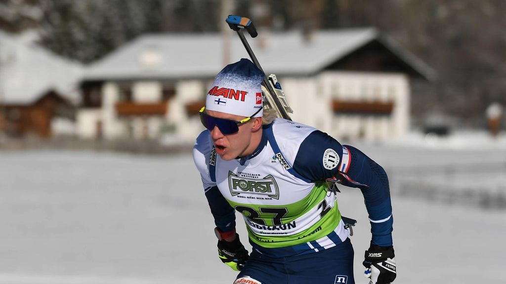 Otto Invenius lukeutuu Suomen ampumahiihtomaajoukkueen tuoreisiin kasvoihin.