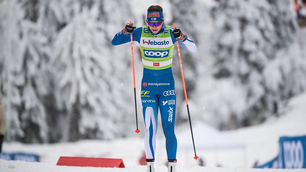 Jasmin Kähärä urakoi jatkoon sprintissä.