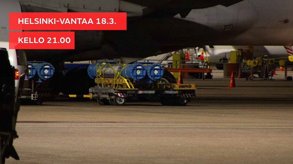 Lukijan kuvaa säteilyvaaramerkillä varustetusta uraanista, jota siirrettiin Suomen kautta Venäjältä Eurooppaan.