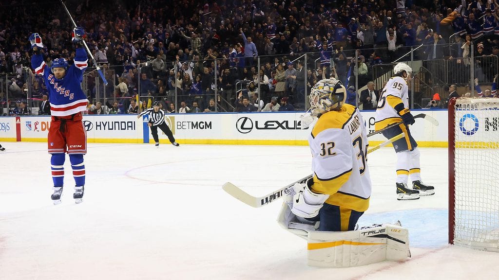 Nashville Predatorsin Kevin Lankisella oli synkkä ilta jääkiekon NHL:ssä.