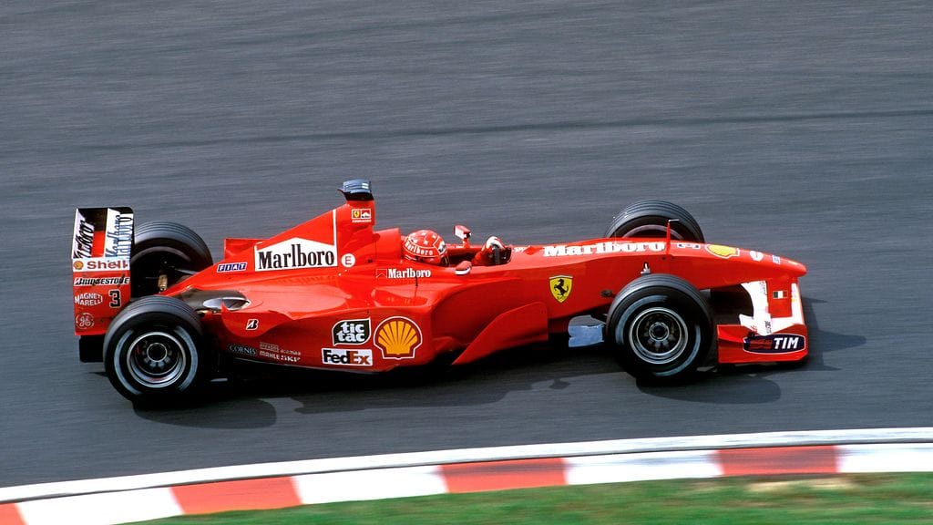 Michael Schumacher varmisti vuoden 2000 maailmanmestaruuden Japanin osakilpailussa.