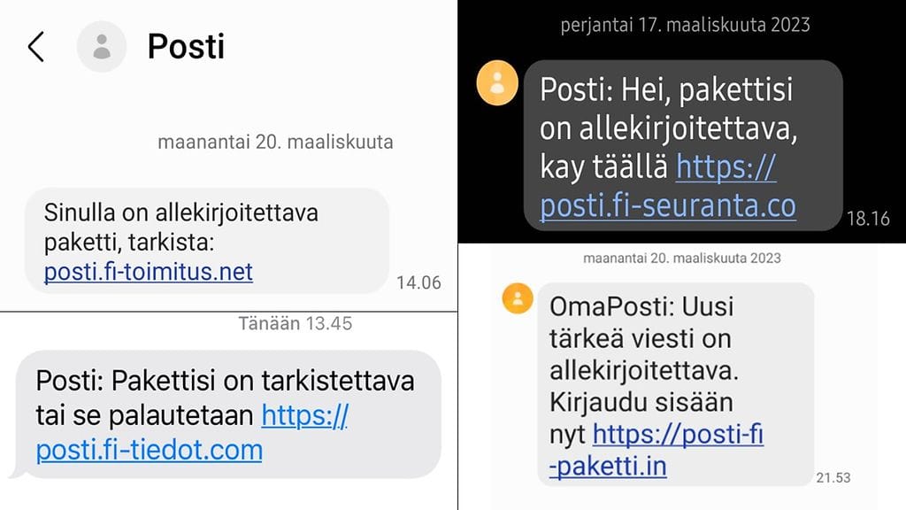 Traficom varoittaa Postin nimissä lähetetyistä huijausviesteistä, joissa on kalasteltu pankkitunnuksia.
