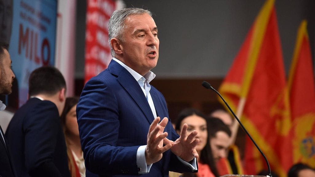 Montenegron presidentti Milo Djukanovic 19. maaliskuuta.