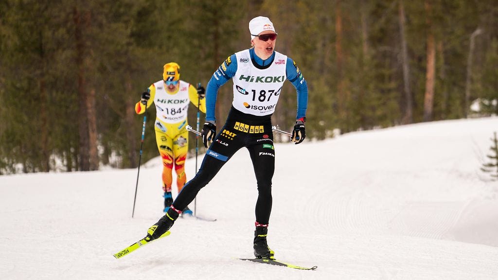 Iivo Niskanen hiihti SM-kultaa 50 kilometrin vapaan hiihtotavan kilpailussa.