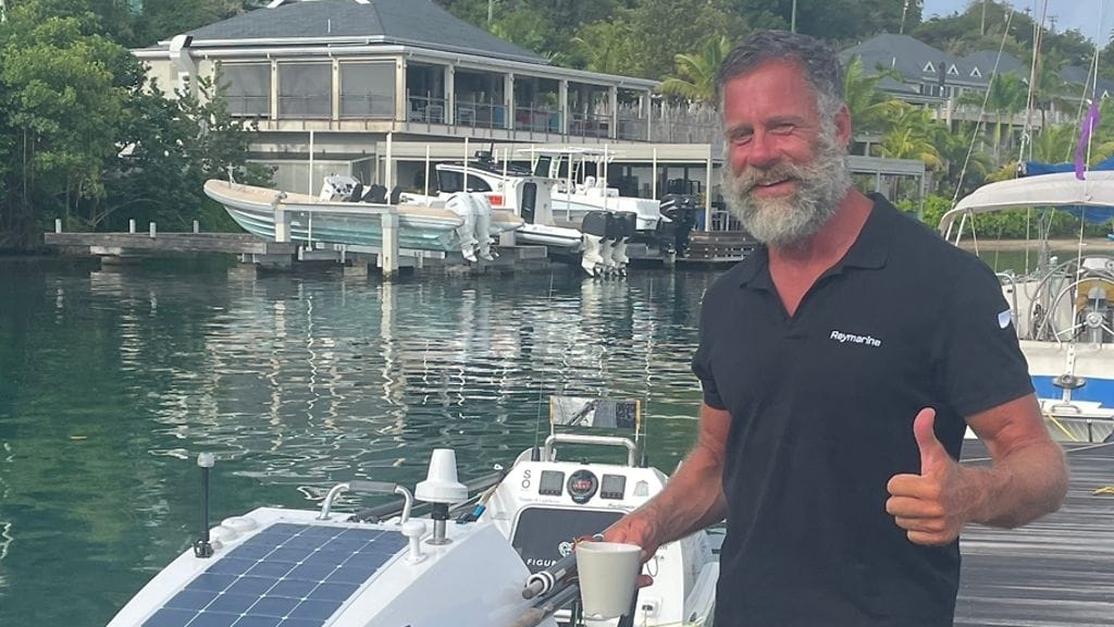 Palomies Jari Saario rantautui dramaattisten käänteiden kautta lopulta Antiguan saarelle tiistaina 28. maaliskuuta.