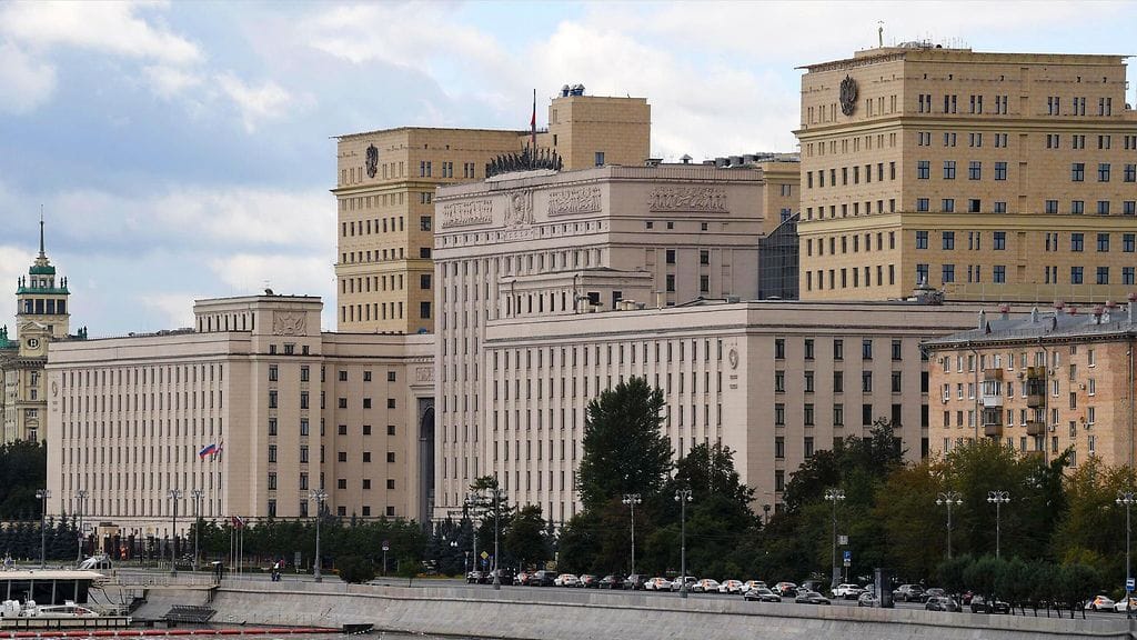 Venäjän puolustusministeriön rakennuksia Moskovassa.