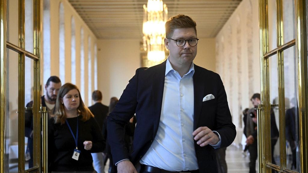 Kansanedustaja Antti Lindtman (sd.) 5. huhtikuuta.