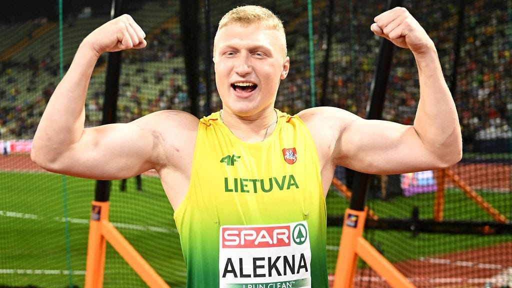 Mykolas Alekna kiskaisi kiekonheiton kaudenkärkituloksen 68,39.