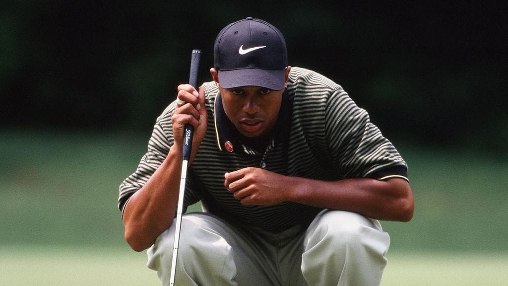 Tiger Woods kevään 1997 Masters-turnauksessa.