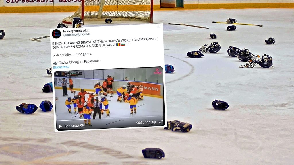 Romanian ja Bulgarian välisessä ottelussa jaettiin peräti 554 jäähyminuuttia.