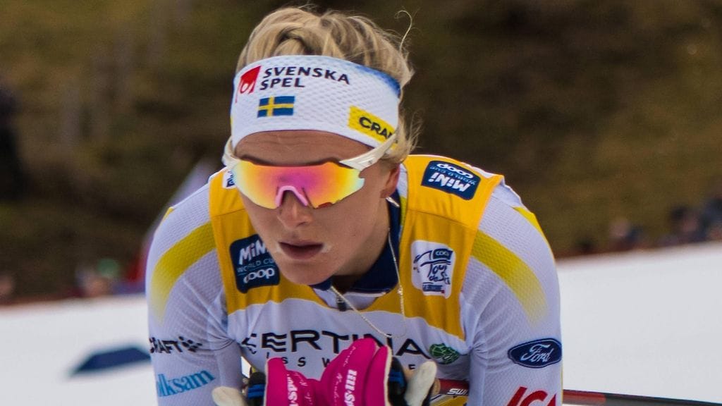 Frida Karlsson oli kolarissa ennen MM-kisoja.