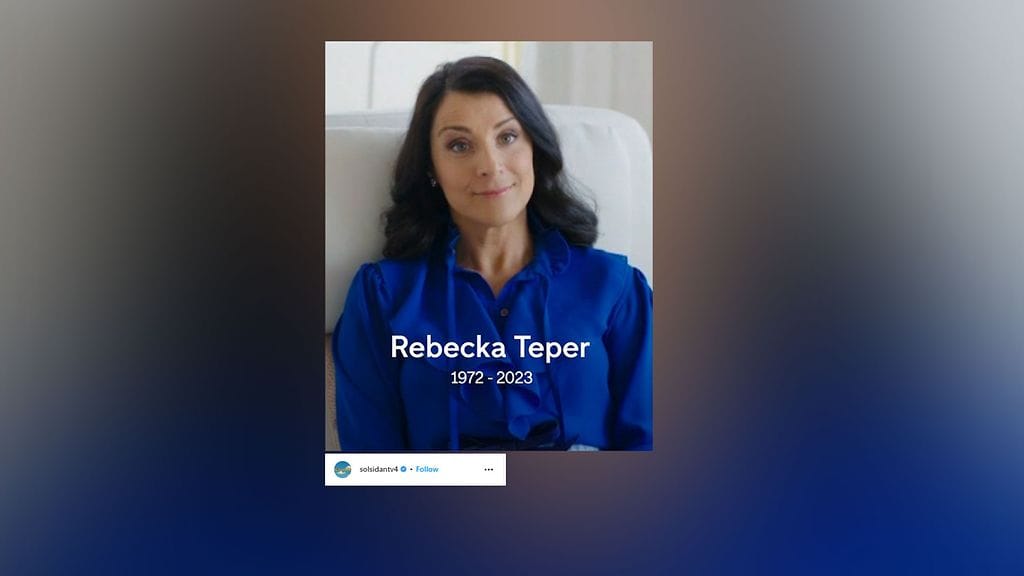 Solsidan-tähti Rebecka Teper menehtyi sairauden uuvuttamana.