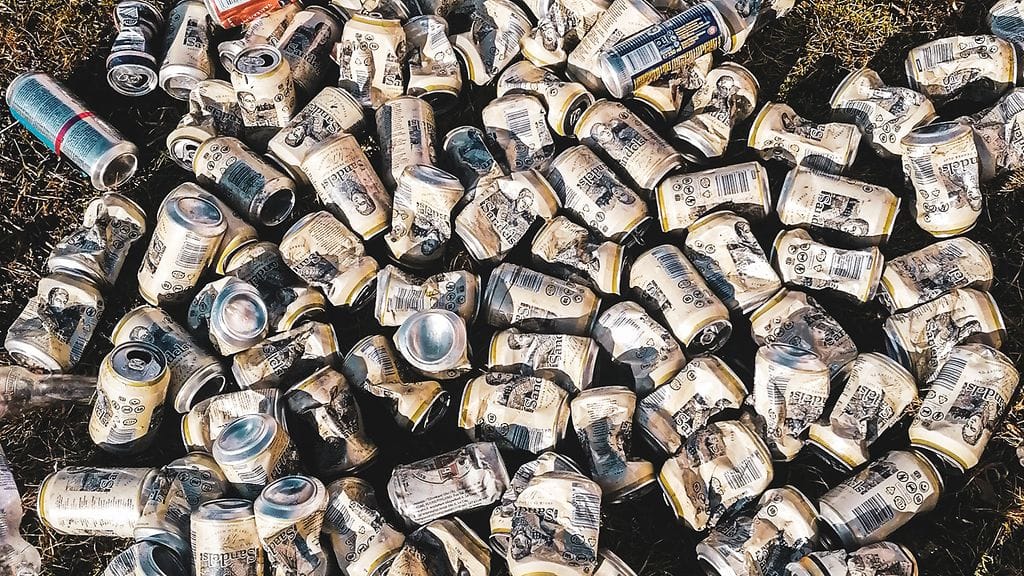 Päivi poimi maasta kaikkiaan 194 oluttölkkiä, lähes kaikki samaa merkkiä.