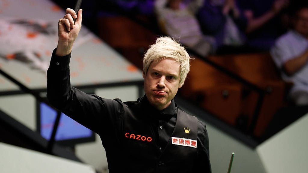 Neil Robertson janoaa uransa toista MM-titteliä.