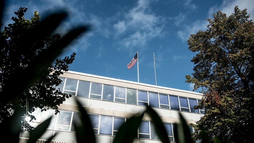 Yhdysvaltain suurlähetystö Tanskan pääkaupunki Kööpenhaminassa vuonna 2017.