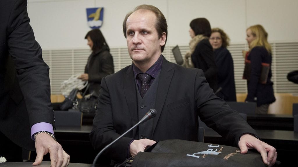 Sijoitusklubi WinCapitan perustaja Hannu Kailajärvi Vantaan käräjäoikeudessa 24. maaliskuuta 2011.