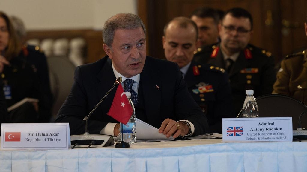 Kuvassa Turkin puolustusministeri Hulusi Akar tammikuussa.