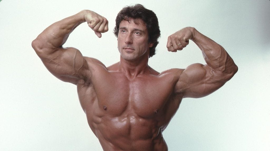 Frank Zane oli huippuvuosinaan huimassa kunnossa. Kuva vuodelta 1981.