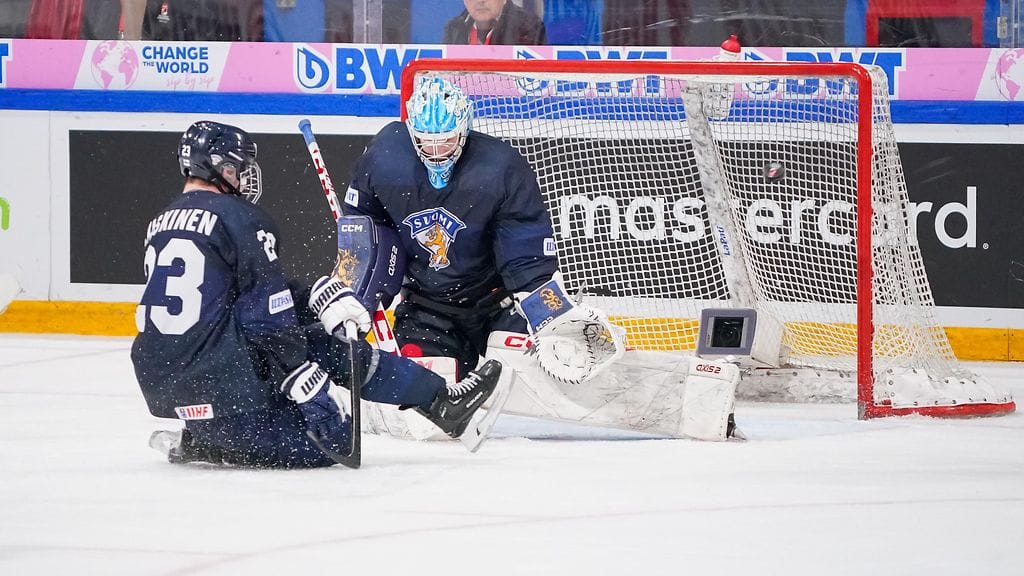 Eemil Vinnillä ei ollut paras päivä Pikkuleijonien maalilla.