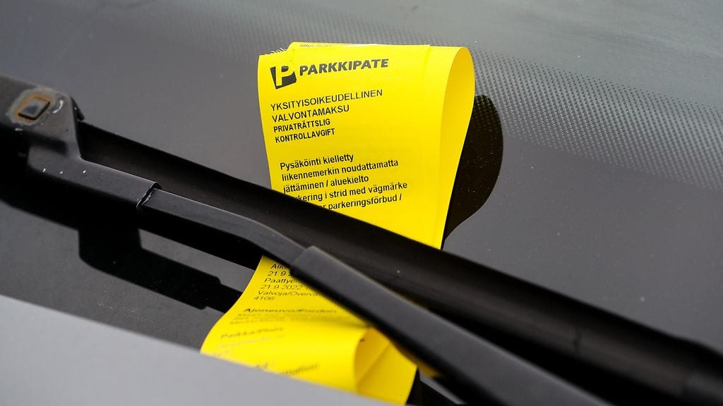 aop parkkipate parkkisakko pysäköintivirhemaksu pysäköinninvalvonta pysäköinti