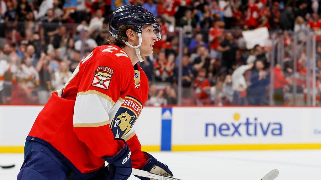 Eetu Luostarinen auttoi maalillaan Floridan voittoon.