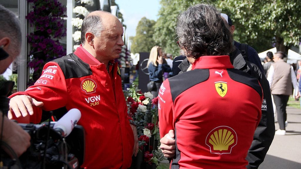 Fred Vasseur ja Laurent Mekies muodostavat Ferrarin johtokaksikon.