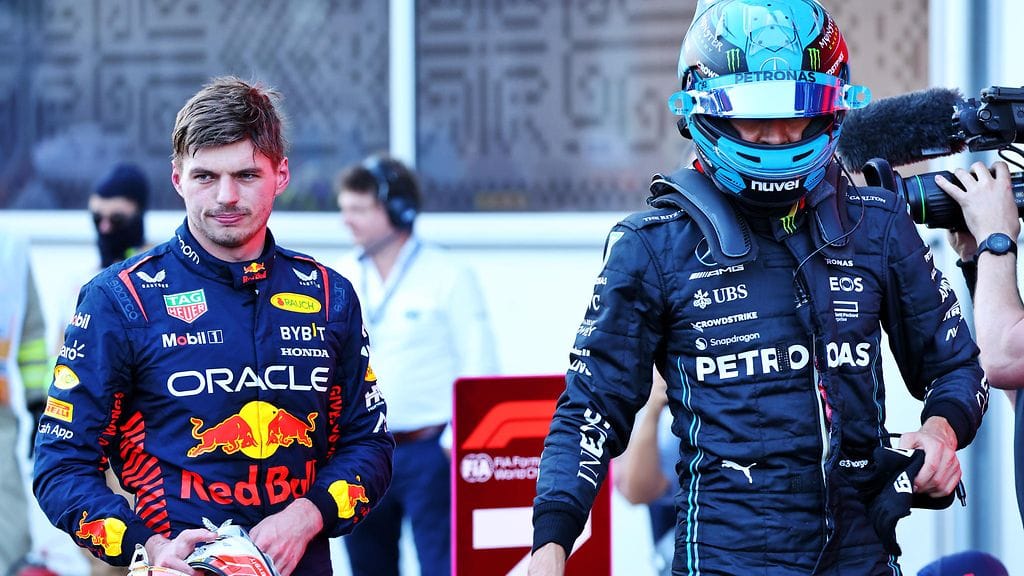 Max Verstappenilla oli palautetta annettavaksi George Russellille Azerbaidzhanin sprintin jälkeen.
