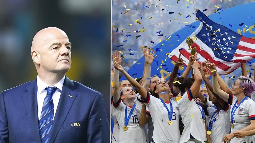 Kansainvälisen jalkapalloliiton Fifan puheenjohtaja Gianni Infantino uhkailee jalkapallon suurmaita, että kesän MM-kisoja ei välttämättä näy näissä maissa, mikäli he eivät maksa tarpeeksi suurta summaa TV-oikeuksista. Yhdysvallat juhli vuonna 2019 maailmanmestaruutta.