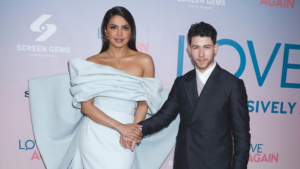 Priyanka Chopra ja Nick Jonas edustivat yhdessä Love Again -elokuvan tilaisuudessa 3. toukokuuta.