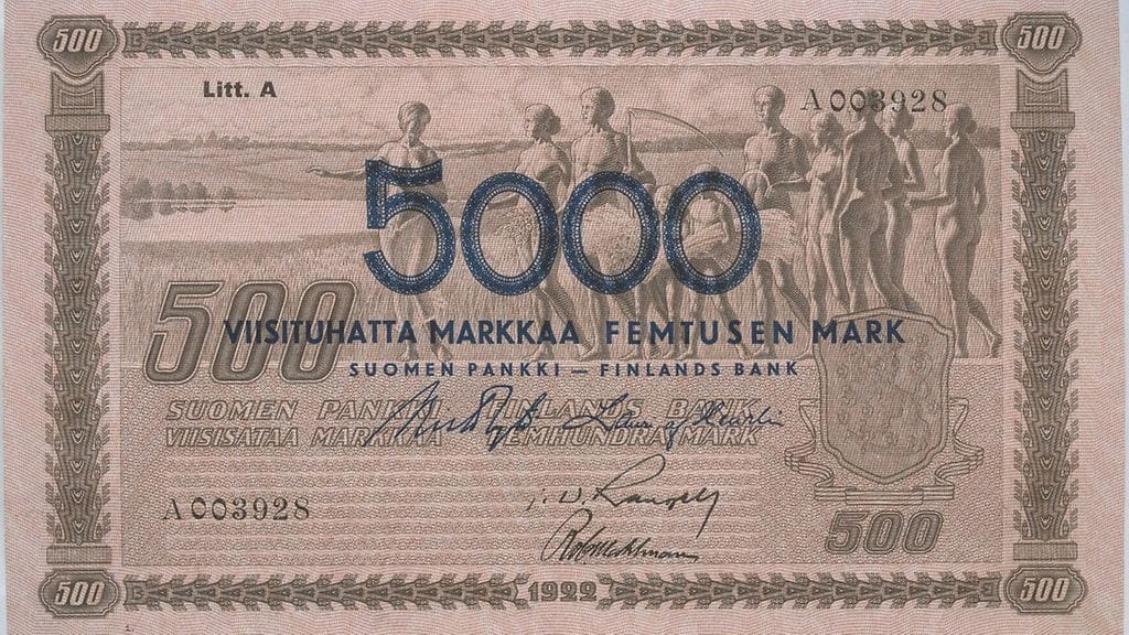 500mk5000mk_1939_päälle_painatus