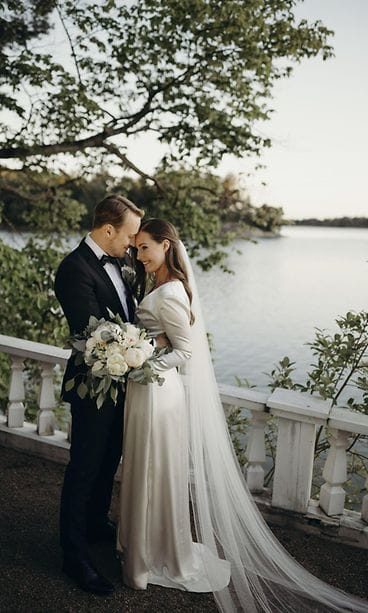 Sanna Marin Markus Räikkönen hääkuva