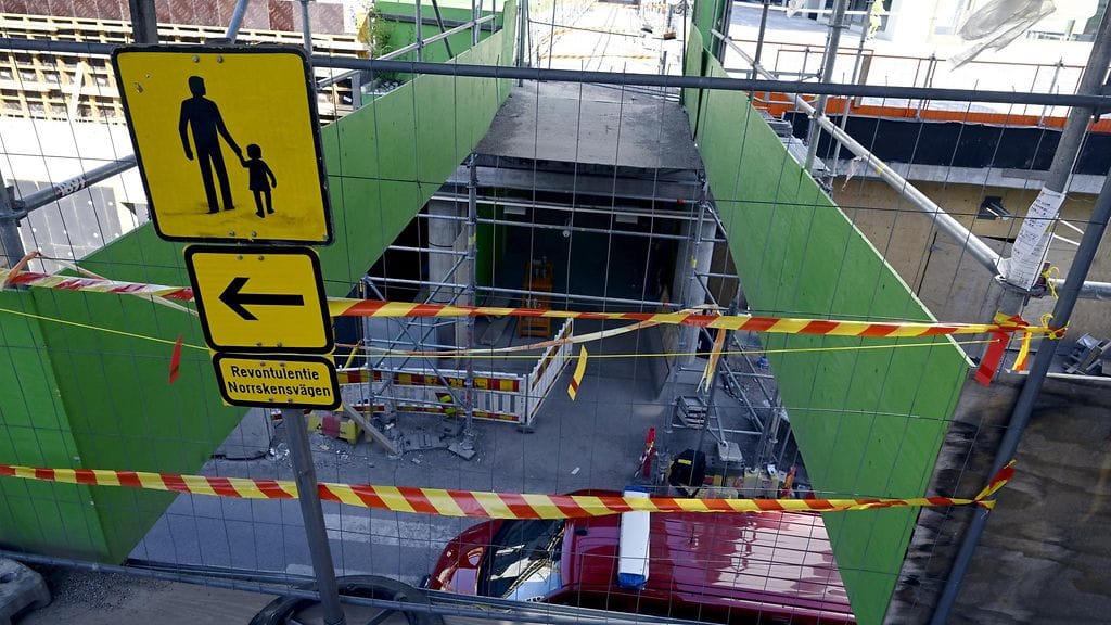 Tapiola Espoo Ainoa silta romahdus