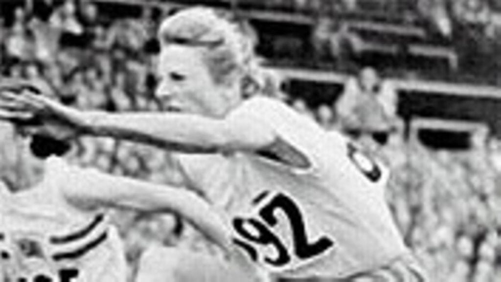 Fanny Blankers-Koen, Lontoossa 1948, photo: IOC/Allsport