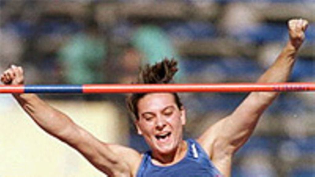 Jelena Isinbajeva, Photo: Michael Steele/ALLSPORT