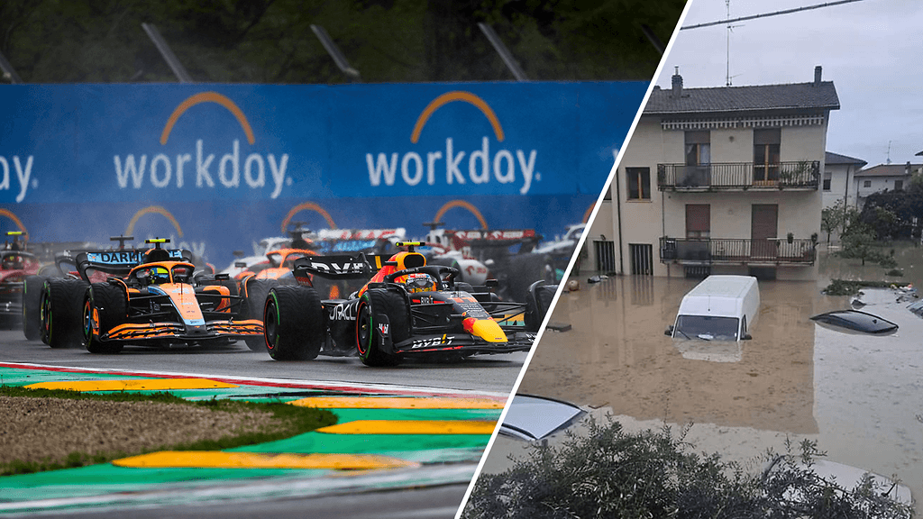 Imolassa ajettiin viime vuonna sateisessa säässä.